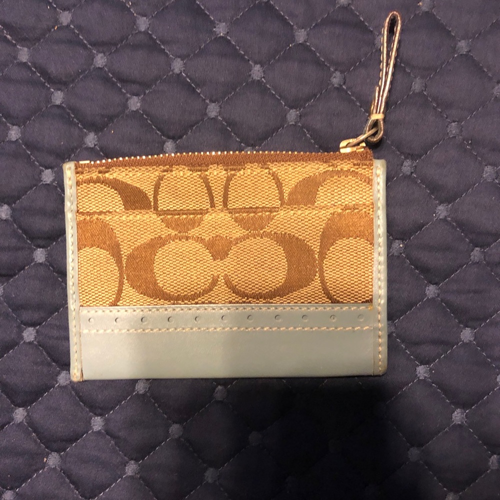 NWOT Coach mini card holder wallet